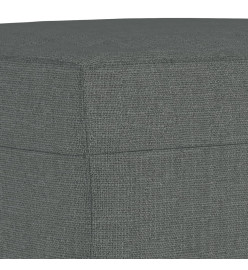 Ensemble de canapés 4 pcs avec coussins Gris foncé Tissu