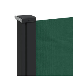 Auvent latéral rétractable vert foncé 140x500 cm