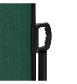 Auvent latéral rétractable vert foncé 140x500 cm