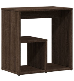 Table d'appoint Chêne marron 50x30x50 cm Bois d'ingénierie