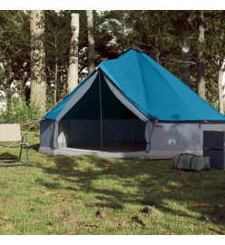 Tente familiale tipi 6 personnes bleu imperméable