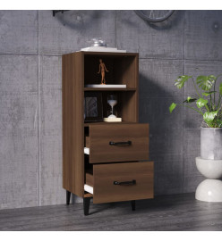 Buffet Chêne marron 34,5x34x90 cm Bois d'ingénierie