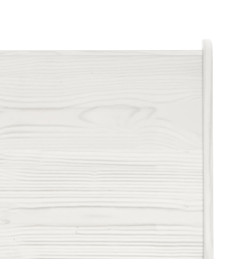 Banc d'angle 151 cm Bois de pin solide Blanc