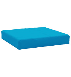 Coussin de palette bleu clair 60x60x8 cm tissu oxford