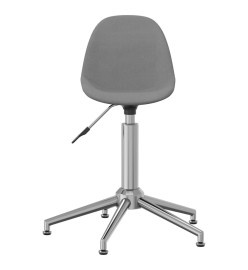 Chaise pivotante de bureau Gris clair Tissu