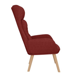 Chaise de relaxation Rouge bordeaux Tissu