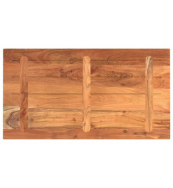 Dessus de table 100x60x3,8cm rectangulaire bois massif d'acacia