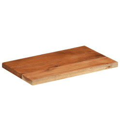 Dessus de table 60x20x3,8 cm rectangulaire bois massif d'acacia