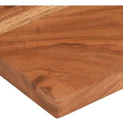 Dessus de table 60x20x3,8 cm rectangulaire bois massif d'acacia