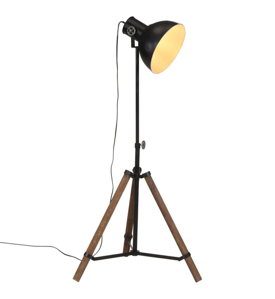 Lampadaire 25 W noir 75x75x90-150 cm E27