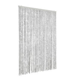 Rideau anti-mouches gris 118x220 cm chenille