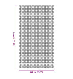 Tapis de sol de camping vert 4,5x2,5 m