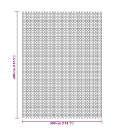 Tapis de sol de camping anthracite 4x3 m