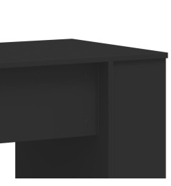 Bureau noir 140x50x75 cm bois d'ingénierie