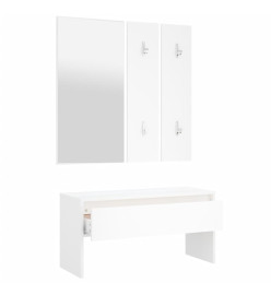 Ensemble de meubles de couloir Blanc Bois d'ingénierie