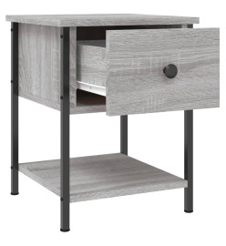 Tables de chevet 2 pcs sonoma gris 34x35,5x45cm bois ingénierie