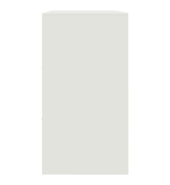 Buffet blanc 99x39x73 cm acier