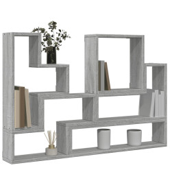 Étagère murale sonoma gris 96x12x64 cm bois d'ingénierie