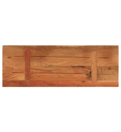 Dessus de table 80x30x2,5 cm rectangulaire bois massif d'acacia