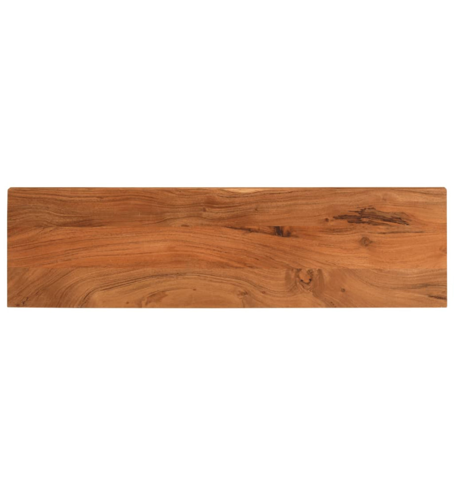 Dessus de table 100x30x2,5cm rectangulaire bois massif d'acacia