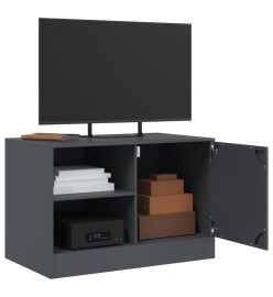 Meubles TV 2 pcs anthracite 67x39x44 cm acier