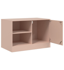 Meubles TV 2 pcs rose 67x39x44 cm acier