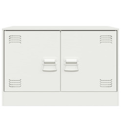 Meubles TV 2 pcs blanc 67x39x44 cm acier