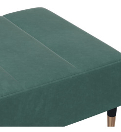 Repose-pied vert foncé 77x55x31 cm velours