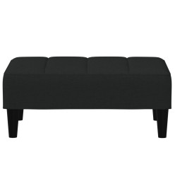 Repose-pied noir 77x55x31 cm velours