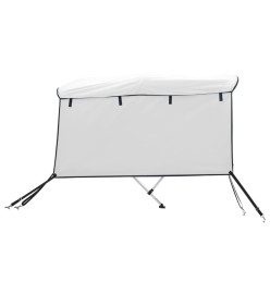 Toit bimini à 4 arceaux parois latérales 243x(170-182)x137 cm