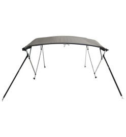 Toit bimini à 4 arceaux parois en maille 243x(170-182)x137 cm