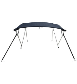 Toit bimini à 3 arceaux parois en maille 183x(185-198)x137 cm