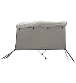 Toit bimini à 3 arceaux parois latérales 183x(170-182)x137 cm