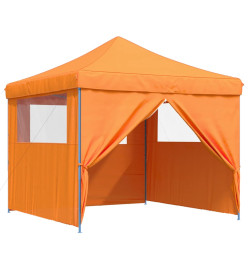 Tente de réception pliable escamotable avec 4 parois latérales