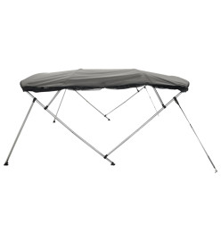 Toit bimini à 3 arceaux parois en maille 183x(154-167)x137 cm