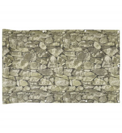 Écran d'intimité de jardin aspect pierre gris 600x75 cm PVC