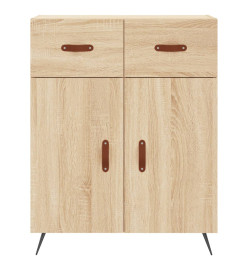 Buffet haut Chêne sonoma 69,5x34x180 cm Bois d'ingénierie