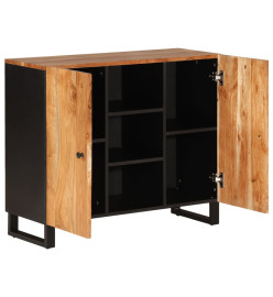 Buffet avec 2 portes 90x33x75 cm bois massif d'acacia