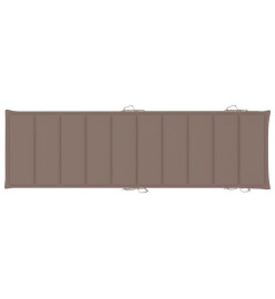 Chaise longue de jardin avec coussin Bois d'acacia solide