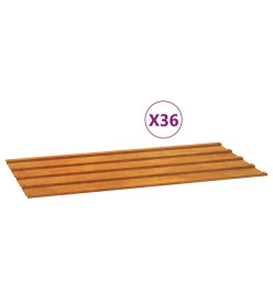 Panneaux de toiture 12 pcs rouillé 80x44 cm Acier corten