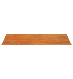 Panneaux de toiture 12 pcs rouillé 80x44 cm Acier corten