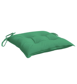 Coussins de palette lot de 4 vert 50x50x7 cm tissu oxford