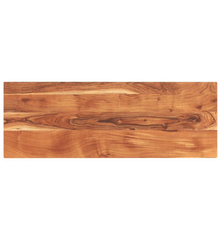 Dessus de table 140x60x2,5cm rectangulaire bois massif d'acacia