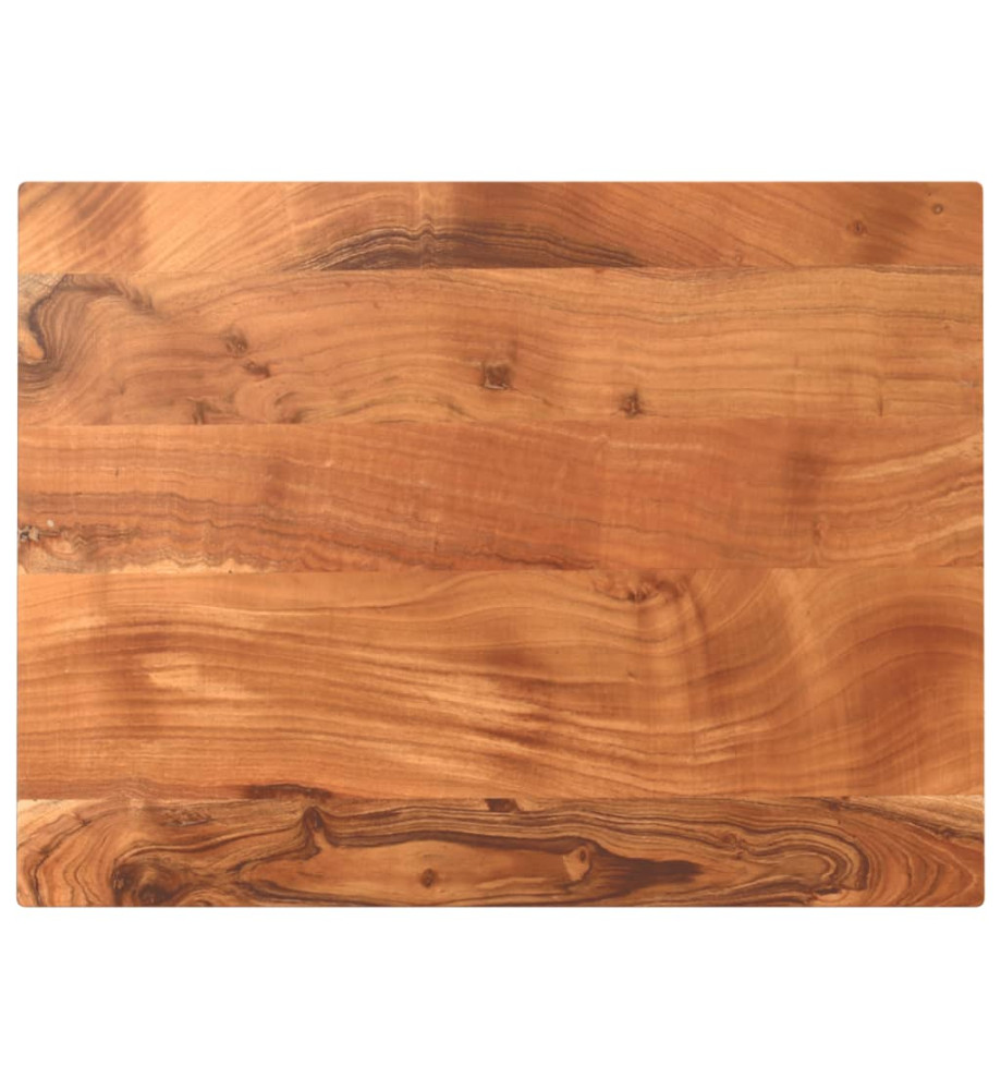 Dessus de table 90x60x3,8 cm rectangulaire bois massif d'acacia