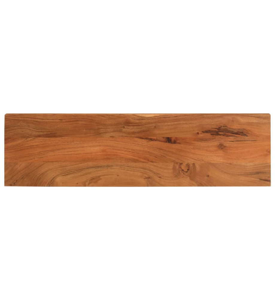 Dessus de table 100x40x3,8cm rectangulaire bois massif d'acacia