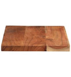 Dessus de table 60x40x2,5 cm rectangulaire bois massif d'acacia