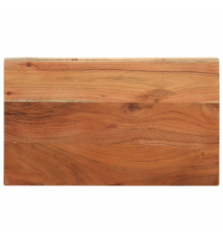 Dessus de table 50x20x3,8 cm rectangulaire bois massif d'acacia