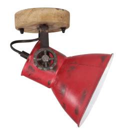 Lampe murale 25 W rouge délavé 11,5x11,5x25 cm E27