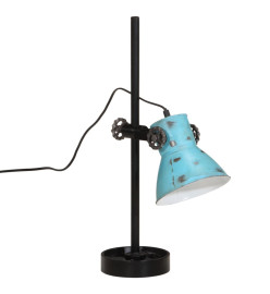 Lampe de bureau 25 W bleu délavé 15x15x55 cm E27