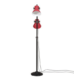 Lampadaire 25 W rouge délavé 25x25x90/160 cm E27